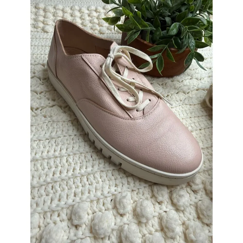 VIONIC Women's 9.5 Callie Lace Up Sneaker Comfort Walking Shoes Cameo Rose Pink